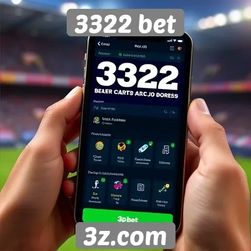 Funcionalidades móveis do site 3322 bet